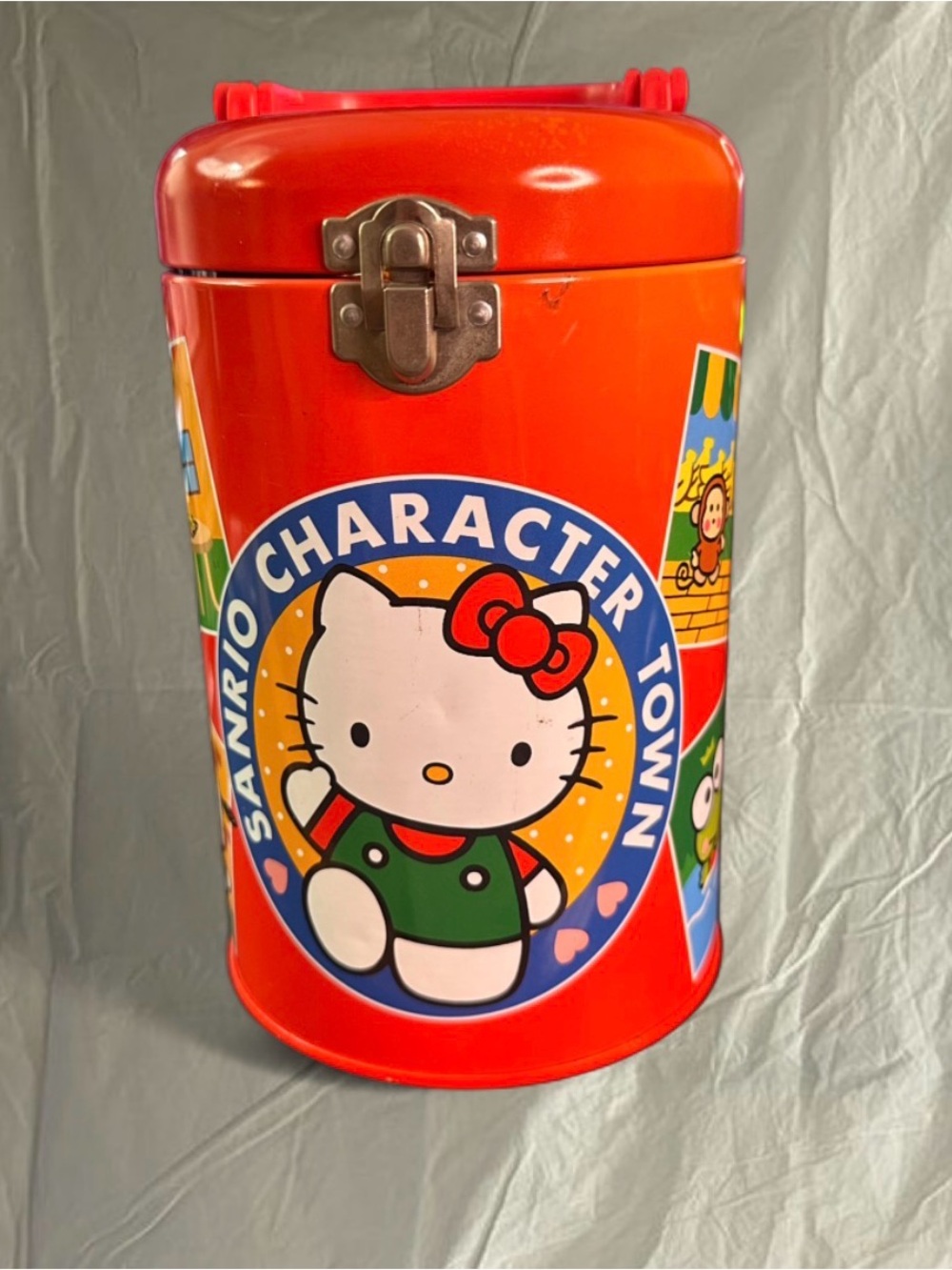Vintage 1995 San rio Hello kitty and Friends Tin Canister Featuring Characters